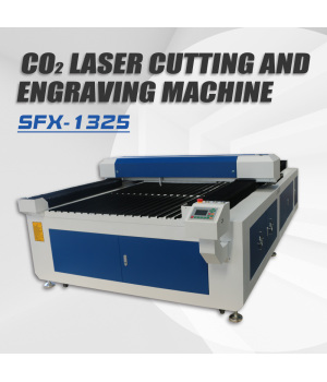 130W/150W/180W/220W/300W CO2 Laser Cutter Laser Engraver with 1300×2500mm Workbench and S&A Water Chiller